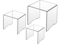 SADA VÝSTAVNÝCH STOJANOV PLEXI CUBE