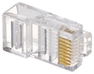 Priechodná zástrčka RJ45T*P100, balenie 100 ks. ABCV