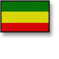 Reggae Rasta Termo nášivka vyšívaná 70x45mm