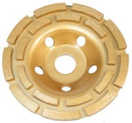 DIAMANTOVÝ KOTÚČ NA BRÚSENIE BETÓNU, SEGMENTOVANÝ ČREŇ 125mm M14