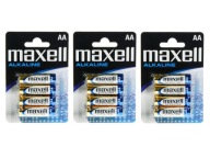 12 x LR6 Maxell AA alkalická batéria AM3 prst