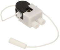 SPÍNAČ, ŤAHANÝ SPÍNAČ, BIELY PRE VENTILÁTOROVÉ LAMPY 3A