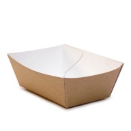 Papierové podnosy na hranolky kontajnery člnov 8,2x15,2x4,3 90 kusov