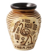 Matero Ceramic AZTEK Bronzový med pre Yerba Mate