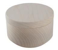 Drevená krabička, oválna nádoba 10 cm