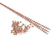 Dekoratívne nechty v páske ROSE GOLD ozdobný pásik