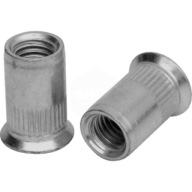 M6 NEREZOVÁ NITOVACIA MATICA, VEĽKÝ INOX KUŽEL, 10 ks