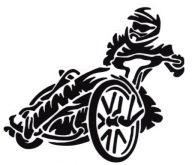 NÁLEPKA MOTOCYKLISTA SPEEDWAY JAZDEC ŠPORT