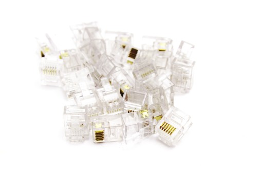 ZÁSTRČKA TELEFÓNU RJ12 6P6C 100 KS RJ-12