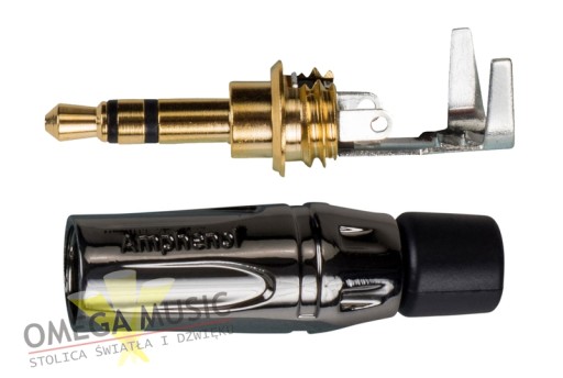 Amphenol KS3PC-AU pozlátený stereo mini jack