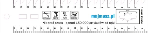 Krajčírske pravítko, miera stehu, pravidlo krajčírky
