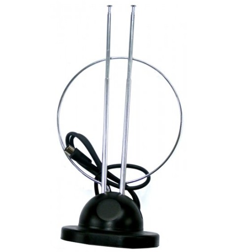 DVOJITÁ TELESKOPICKÁ ANTÉNA 77 cm so stojanom (3367)