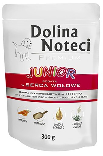 DOLINA NOTECI PREMIUM JUNIOR srdce vrecúško 300g