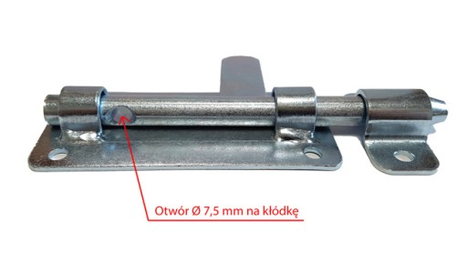 ZÁPADKA ZATVORENIE BRÁNA POSLEDNÁ KLIETOVÁ L150 fi 12 OCEL ZINK.