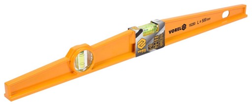 Lichobežníková vodováha 50 cm, 2 úrovne, liaty hliník