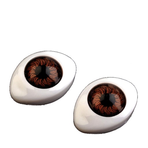REALISTICKÉ HNEDÉ OČI KNIHY 12x17mm
