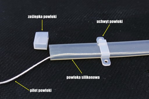 Krytka na LED pás profil IP68, 4ks, 12mm