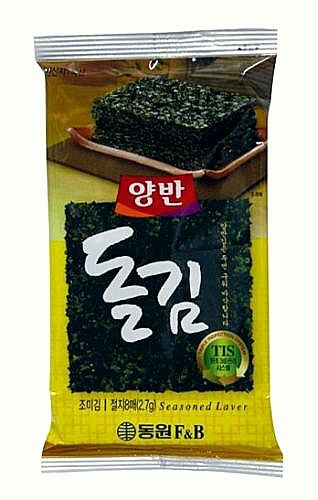 Nori Snack Pražené slané lupienky z rias 3,5g
