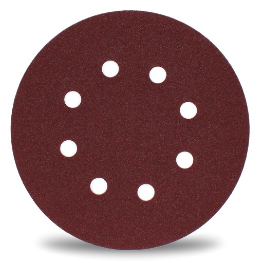 50x BRÚSNE KOTÚČE PAPIER S OTVORMI VELCRO 125 P150