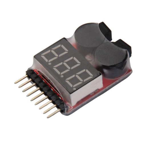 Alarm meter bzučiak NASTAVITEĽNÁ LiPo RC batéria Li-po Li-fe batéria
