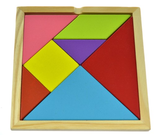 TANGRAM LOGICKÁ HRA BLOKOVANIE PUZZLE