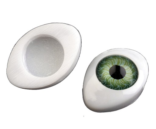 REALISTICKÉ ZELENÉ OČI KNIHY 12x17mm