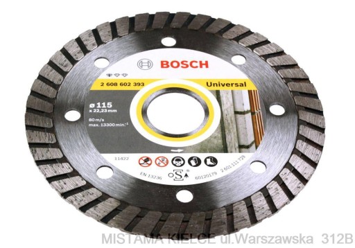 DIAMANTOVÝ DISK BOSCH 115mm betónový tehlový kameň