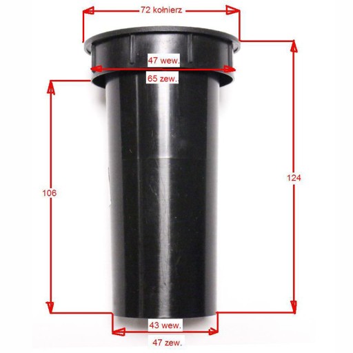 Bassreflexový tunel 124 x 65 mm vyrobený v DÁNSKU!!