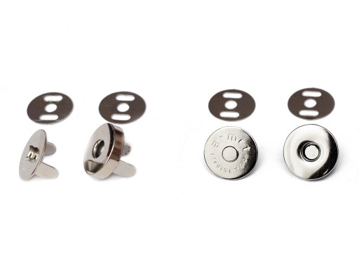SVORKA MAGNETICKÁ 18mm STRIEBORNÁ 2ks 80gr KUS