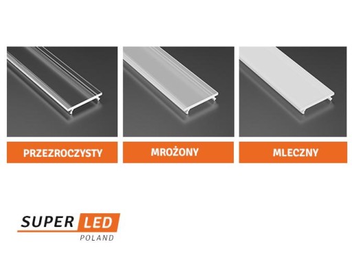 Kryt na zacvakávací profil, 2m, na LED pás