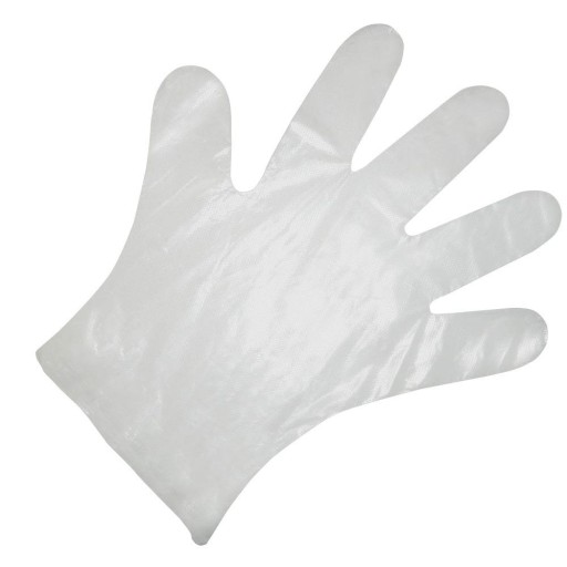 JEDNORÁZOVÉ OCHRANNÉ RUKAVICE HDPE 100 KS
