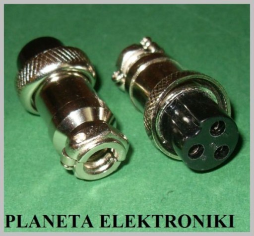 CB konektor mikrofónu 3 pin 3p pre kábel Wys24h (1841)