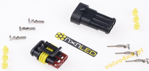 HERMETICKÝ KONEKTOR CUB KONEKTOR 3 KOLÍKOVEJ LED LAMP