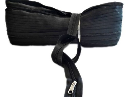 ČIERNA PÁSKA NA Zips 1m + Zips