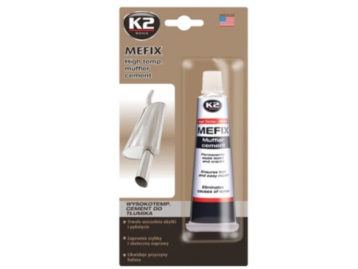 K2 MEFIX cement na opravu tlmiča výfuku 140g