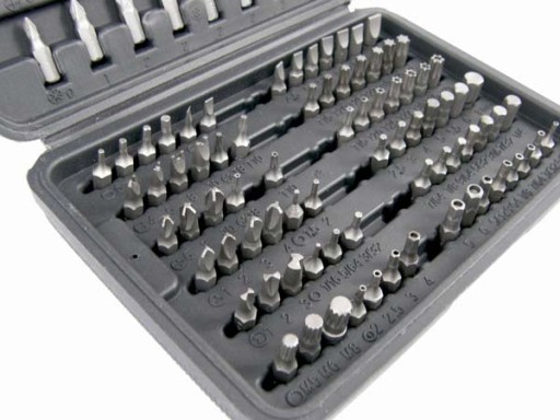 SADA BITOV IMBUS TORX DO SKRUTKOVAČOV 100 kusov