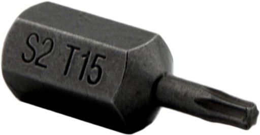 BIT TORX T15 x 30MM S2 10MM HEX.