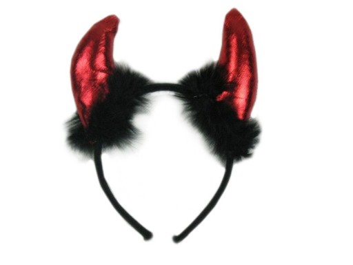 ČERTOVÉ ROHY S KOŽUŠINOU DÁMY HALLOWEEN