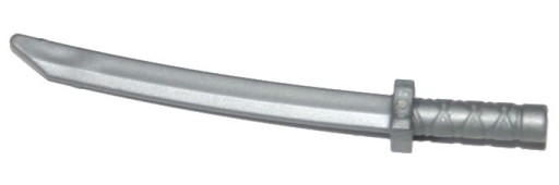 LEGO KATANA MEČ PLOCHÝ STRIEBORNÝ Č