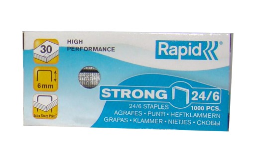 Rapid Strong 24/6 sponiek 1000 kusov STRONG