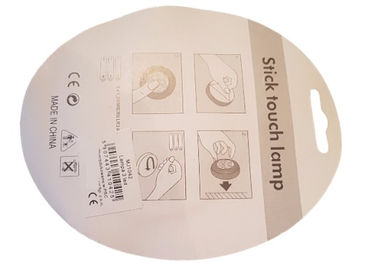 Lepiaca dotyková LED šatníková lampa na batérie