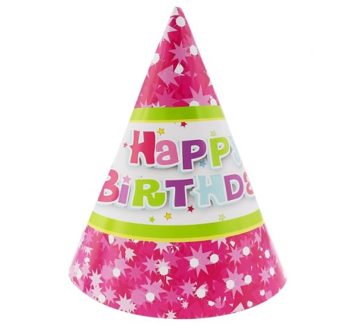 HAPPY BIRTHDAY PAPIEROVÉ TANIERKY RUŽOVÉ 18cm 6ks.