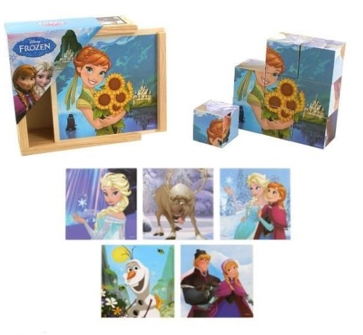 VZDELÁVACIE DREVENÉ BLOKY* DISNEY PUZZZ