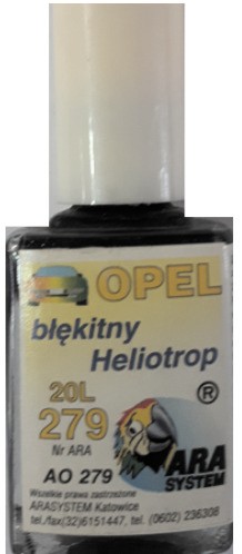 OPEL 357 37L TYRKYSOVÁ NEPTÚNOVÁ FARBA TESTOVACIA ARA