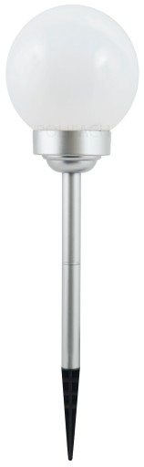 mliečna solárna lampa WHITE BALL 15cm 4 LED P-015