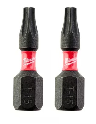 MILWAUKEE SHOCKWAVE BIT TX15 25mm 2ks.