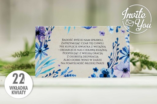 Svadobné oznámenia ZSK22 Flowers + príloha ZDARMA