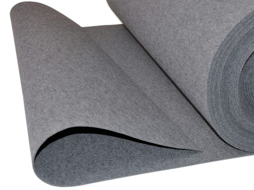 SIVÁ PLSTEŇ 400g 4mm PEVNÝ, NENATAŽNÝ LESK 160x50cm KVALITA! RÔZNY