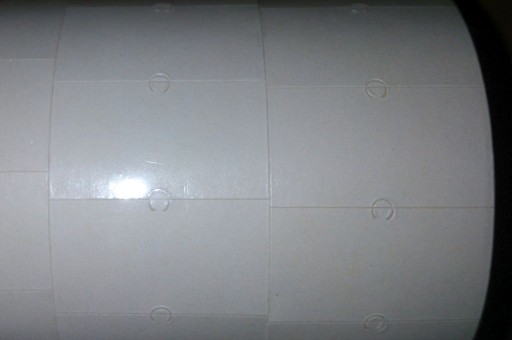 Visačky, popisovacia páska, 22x12, biela, 5 ks, očko na stĺpik