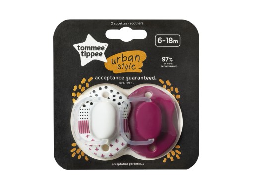 Cumlík TOMMEE TIPPEE URBAN UKLIDŇUJÚCI 2x 6-18 1